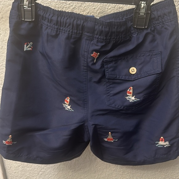 NWT Polo Ralph Lauren  Big Kids Sailboat Embroidered Swim Shorts - Picture 10 of 14